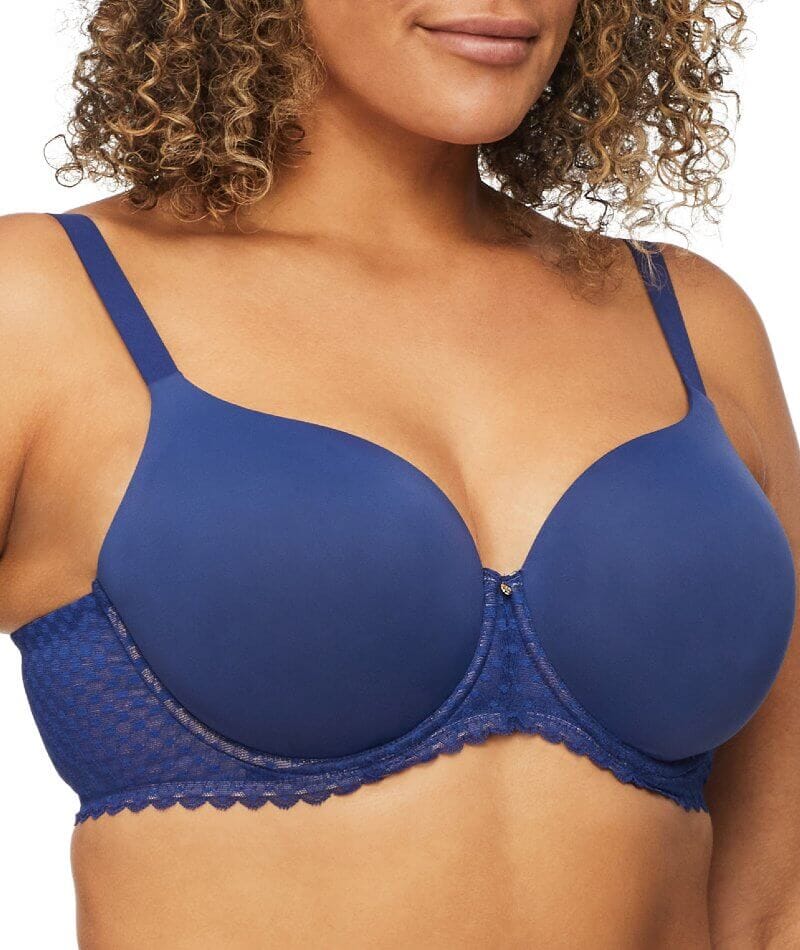 Nancy Ganz Revive Ava Lace Full Coverage Contour Bra - Blue Depths - Image 5
