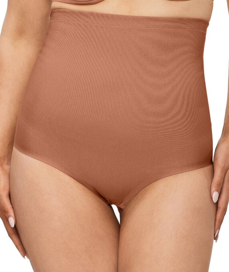 Nancy Ganz X-Factor High Waisted Brief - Cocoa - Image 4