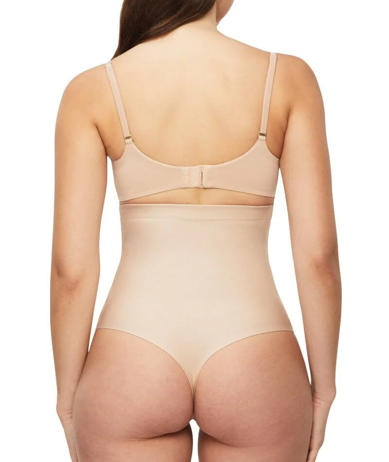 Nancy Ganz X-Factor High Waisted Thong - Warm Taupe - Image 2