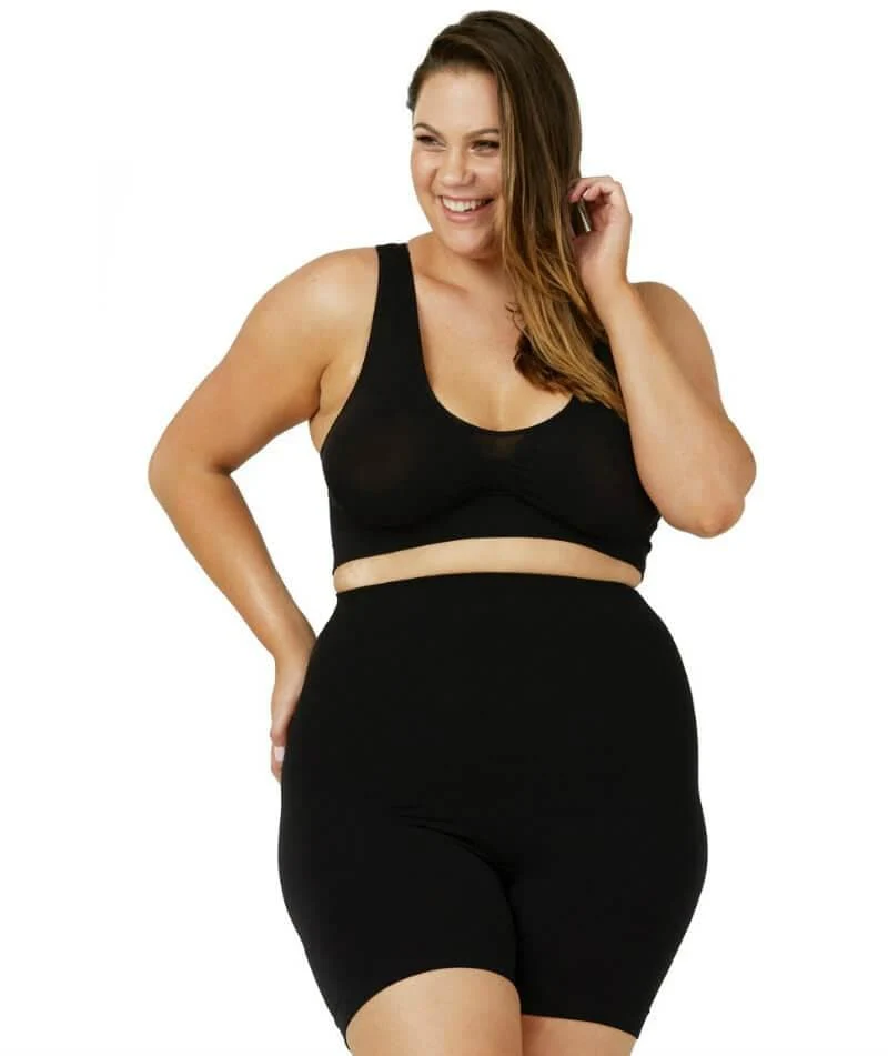 OOS - Sonsee Anti Chafing Shapewear Short Shorts - Black - Image 4