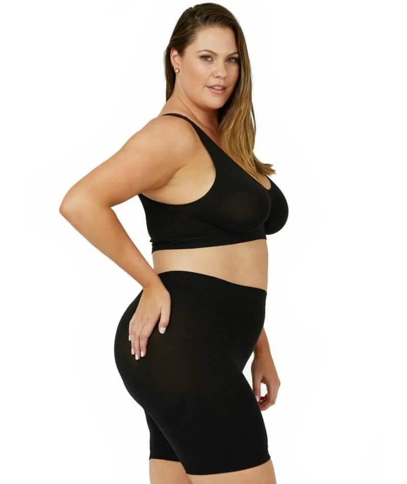 OOS - Sonsee Anti Chafing Shapewear Short Shorts - Black - Image 6