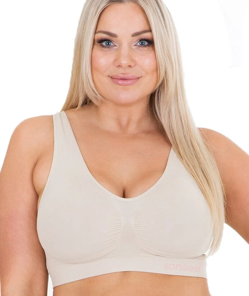Sonsee High Back Comfort Bra - Nude - Image 3