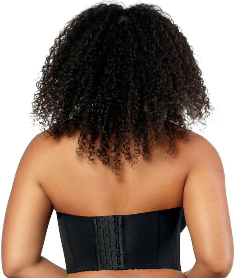 Parfait Elissa Seamless Underwire Padded Longline Strapless Bra - Black - Image 3