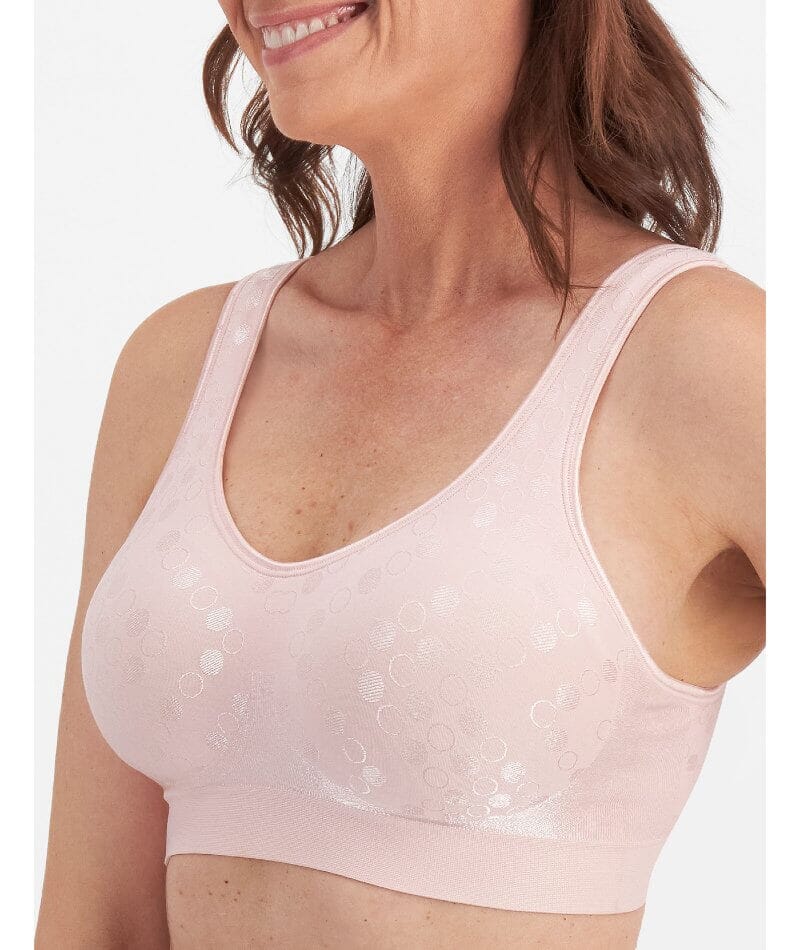 Playtex Comfort Revolution Contour Dot Wire-free 2 Pack Bra - Evening Blush/Gentle Peach - Image 4