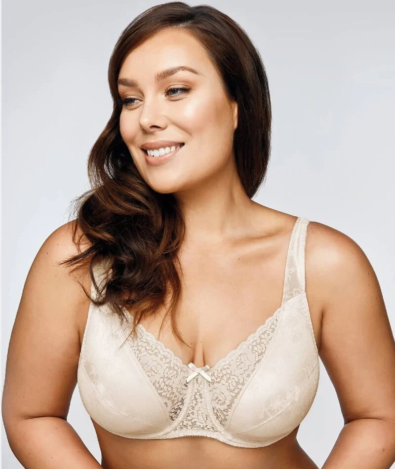 Playtex Secrets Floral Delustre Bra - Beige - Image 4