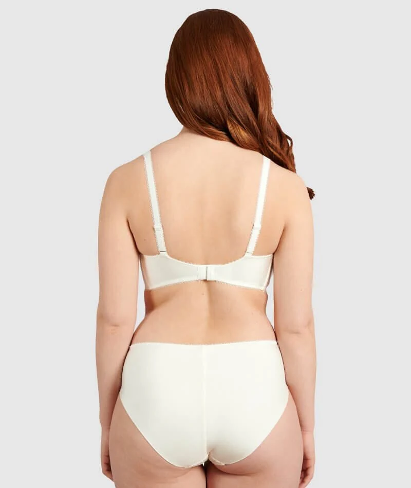 Sans Complexe Ariane Classic Lace & Microfiber Brief - Ivory - Image 5