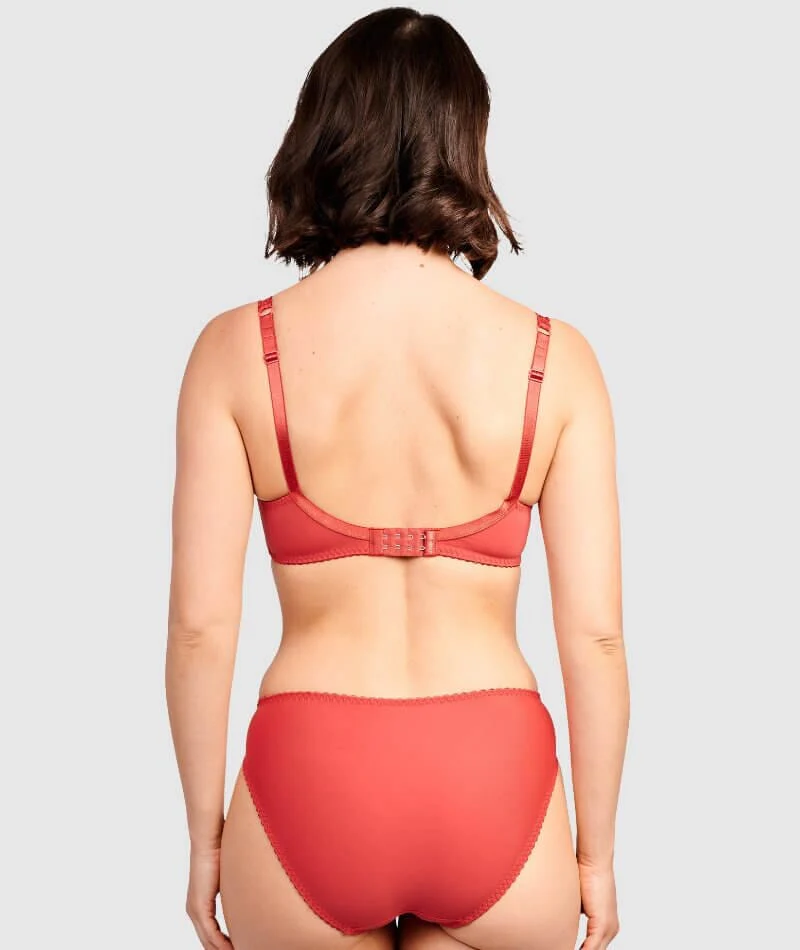 Sans Complexe Arum Microfiber and Lace Hipster Brief - Jester Red - Image 4