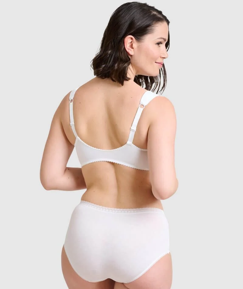 Sans Complexe Clara Front Closure Wire-free Lace Bra - White - Image 6