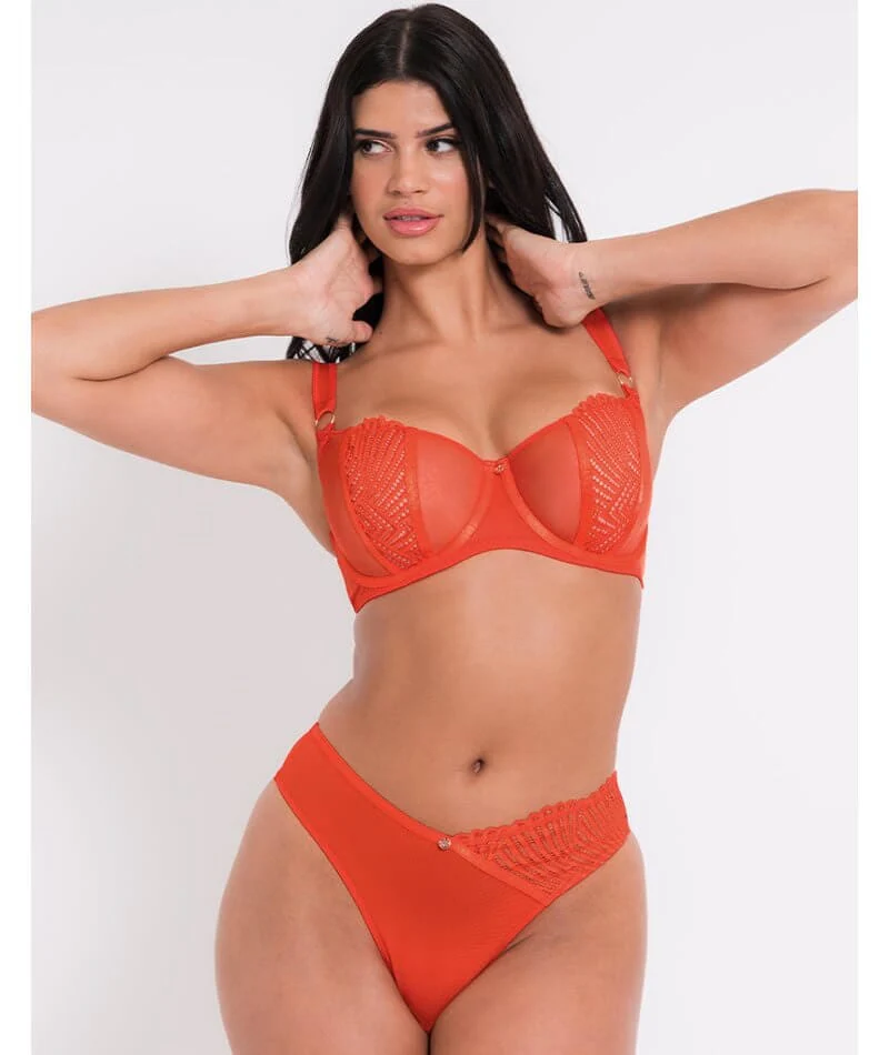 Scantilly Authority Balcony Bra - Lava Red - Image 3