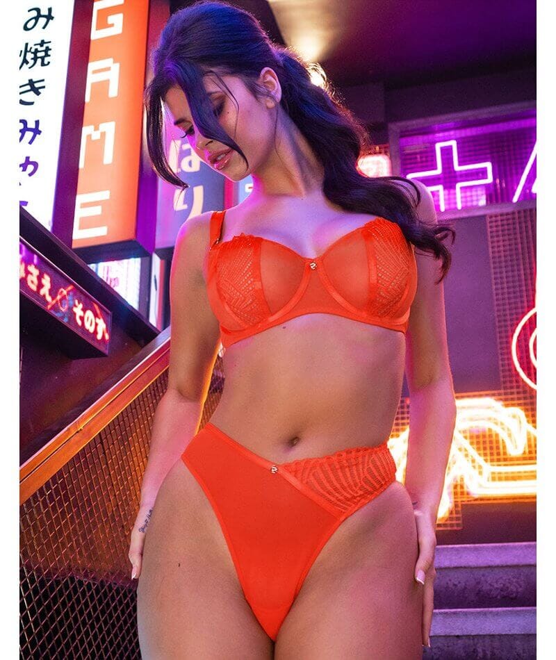 Scantilly Authority Balcony Bra - Lava Red - Image 6