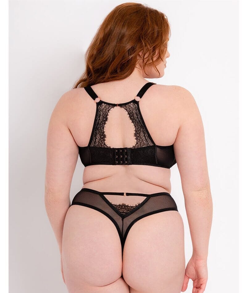 Scantilly Exposed High Waist Thong - Black - Image 4