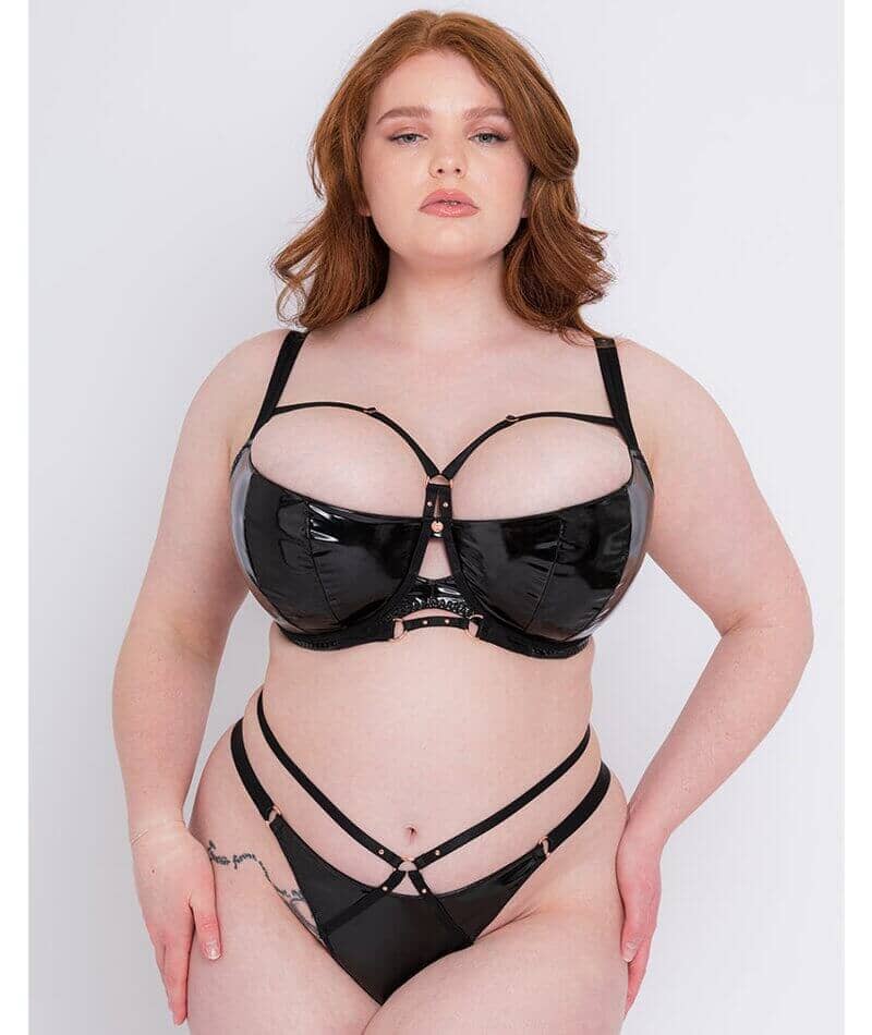 Scantilly Fatale Padded Half Cup Bra - Black - Image 4