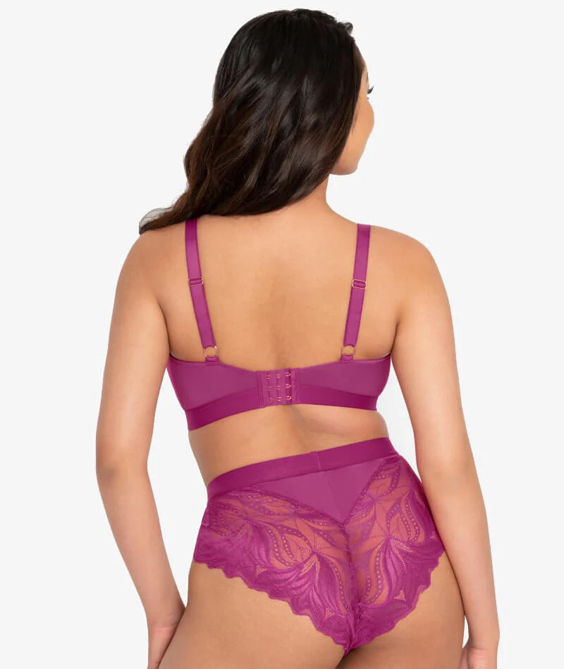 Scantilly Indulgence High Waist Brief - Orchid/Latte - Image 10