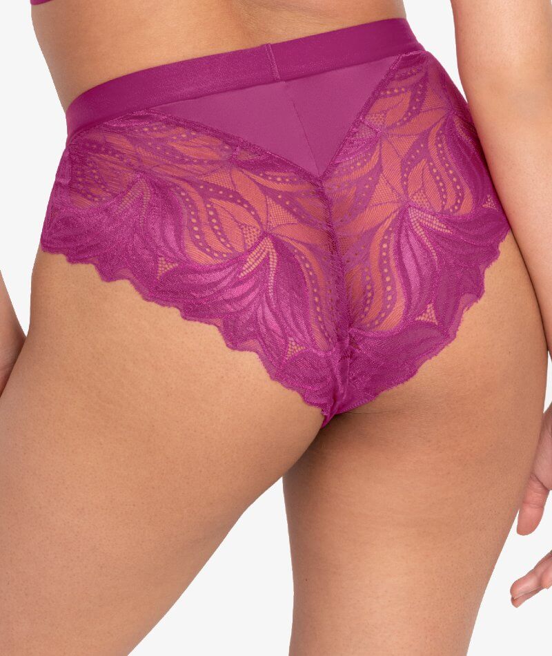 Scantilly Indulgence High Waist Brief - Orchid/Latte - Image 2