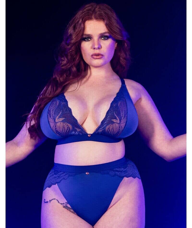 Scantilly Indulgence High Waist Brief - Ultraviolet Blue - Image 4