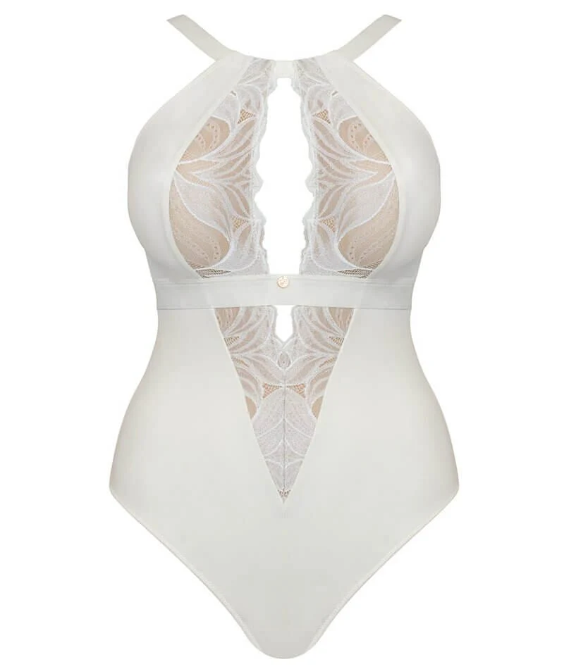 Scantilly Indulgence Stretch Lace Bodysuit - Ivory - Image 6