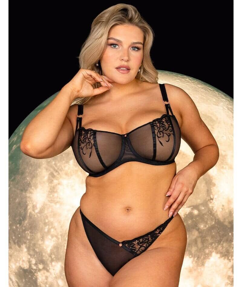 Scantilly Ornate Thong - Black - Image 6