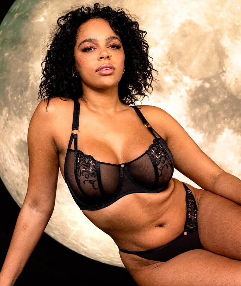 Scantilly Ornate Thong - Black - Image 8
