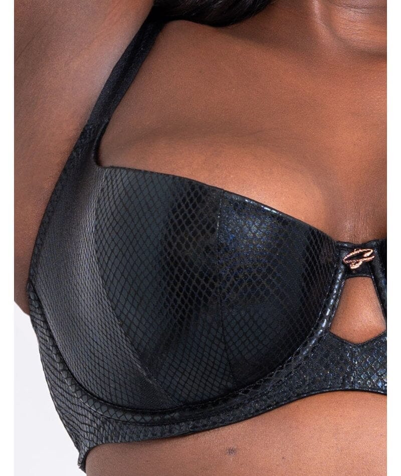 Scantilly Serpent Padded Half Cup Bra - Black - Image 7