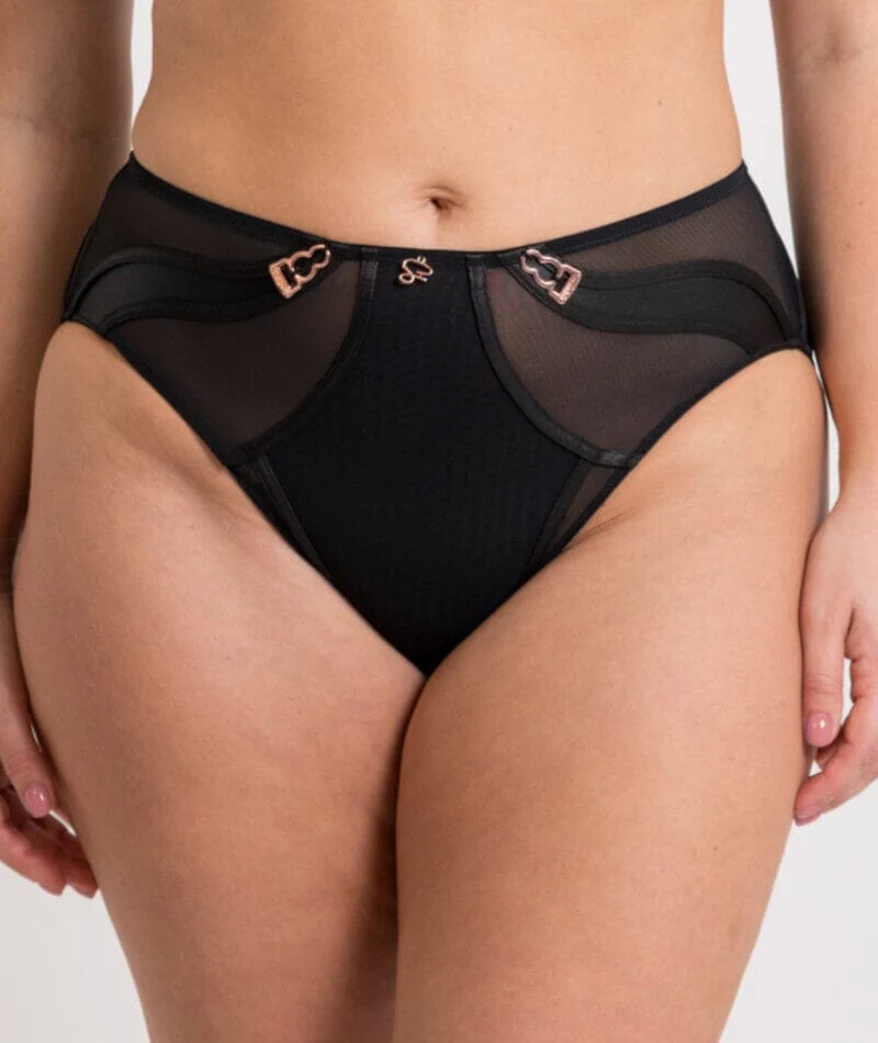 Scantilly Suspense High Waist Brief - Black