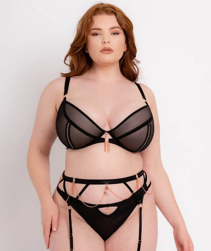 Scantilly Unchained Plunge Bra - Black - Image 5