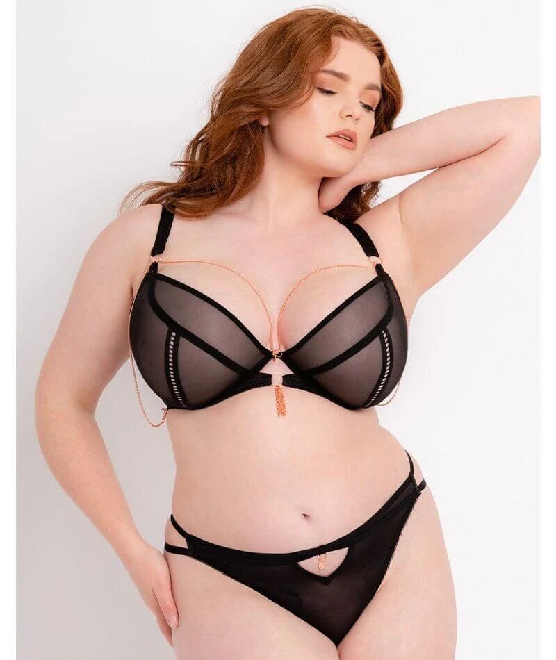 Scantilly Unchained Plunge Bra - Black - Image 7