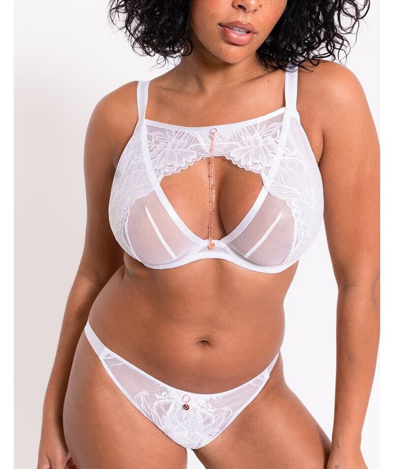Scantilly Unveiled Brazilian Brief - White - Image 5