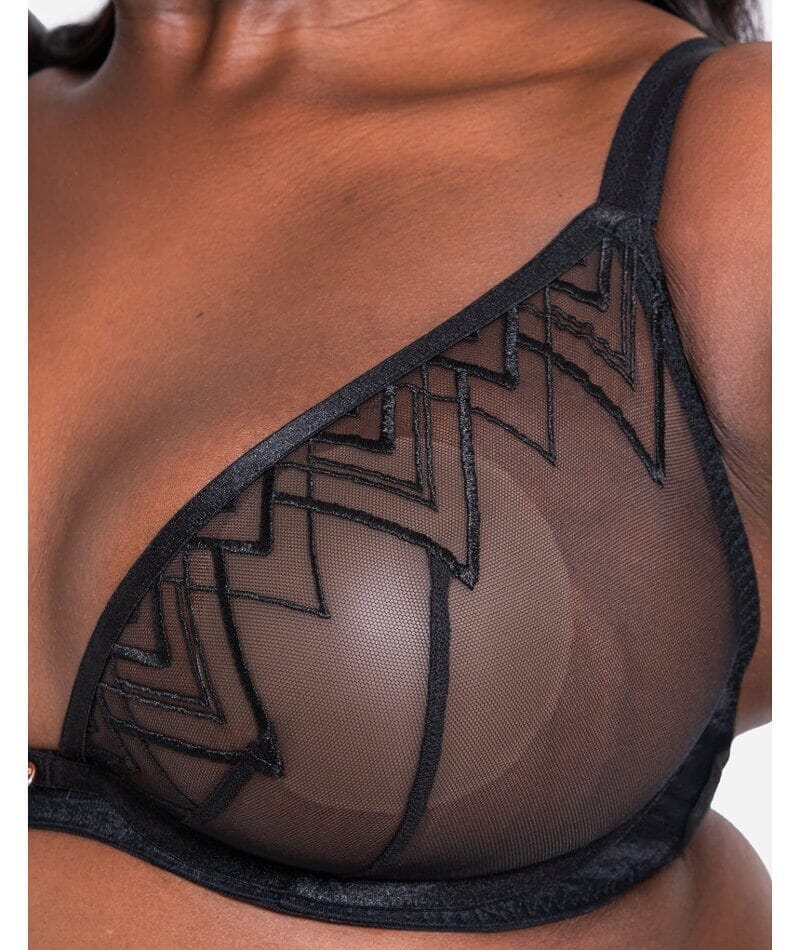 Scantilly Voltage Deep Plunge Bra - Black - Image 8