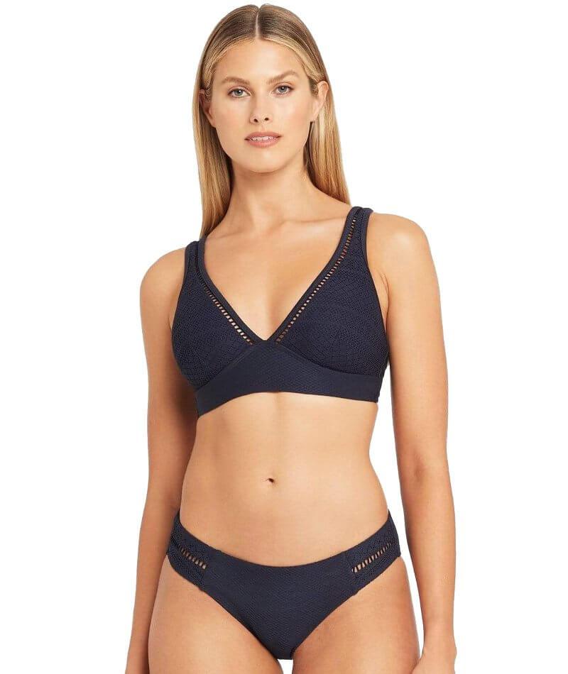 Sea Level Amazing Lace Spliced Hipster Bikini Brief - Night Sky - Image 5