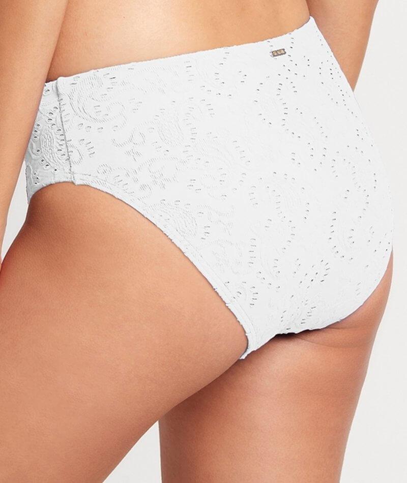 Sea Level Chantilly Mid Bikini Brief - White - Image 2