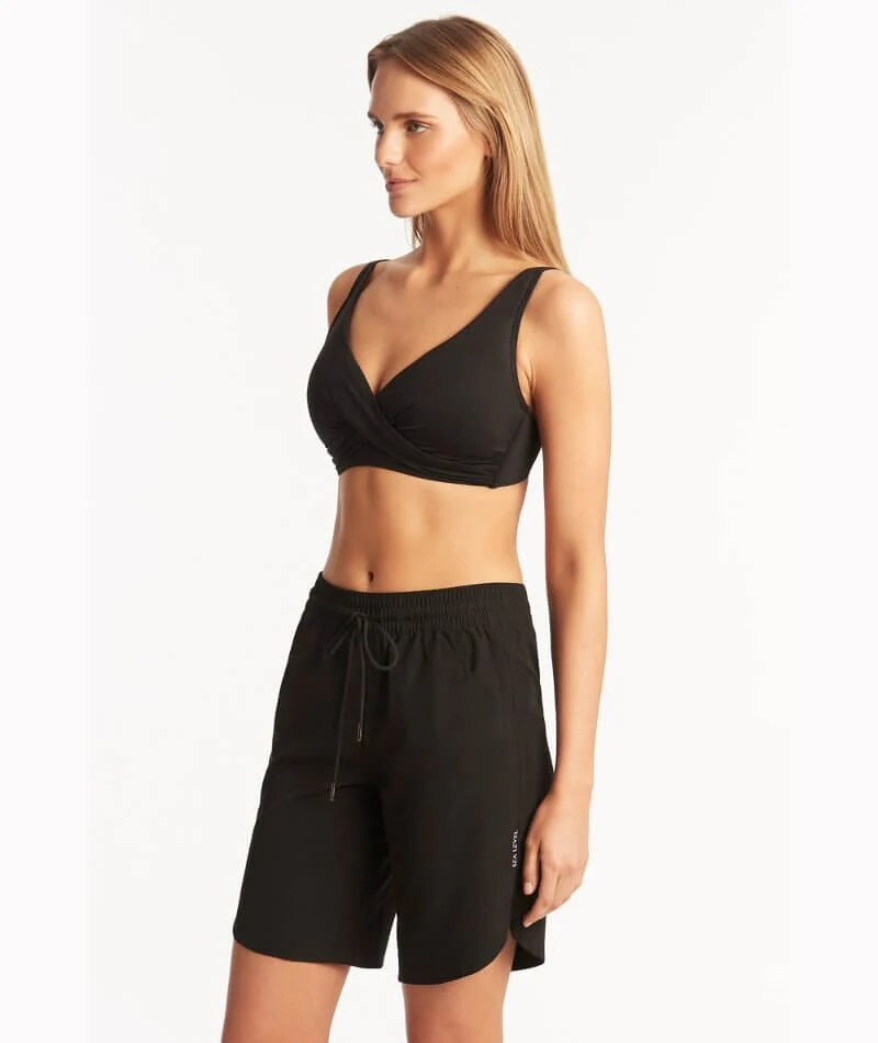 Sea Level Eco Essentials 7" Swim Boardshort- Black - Image 13