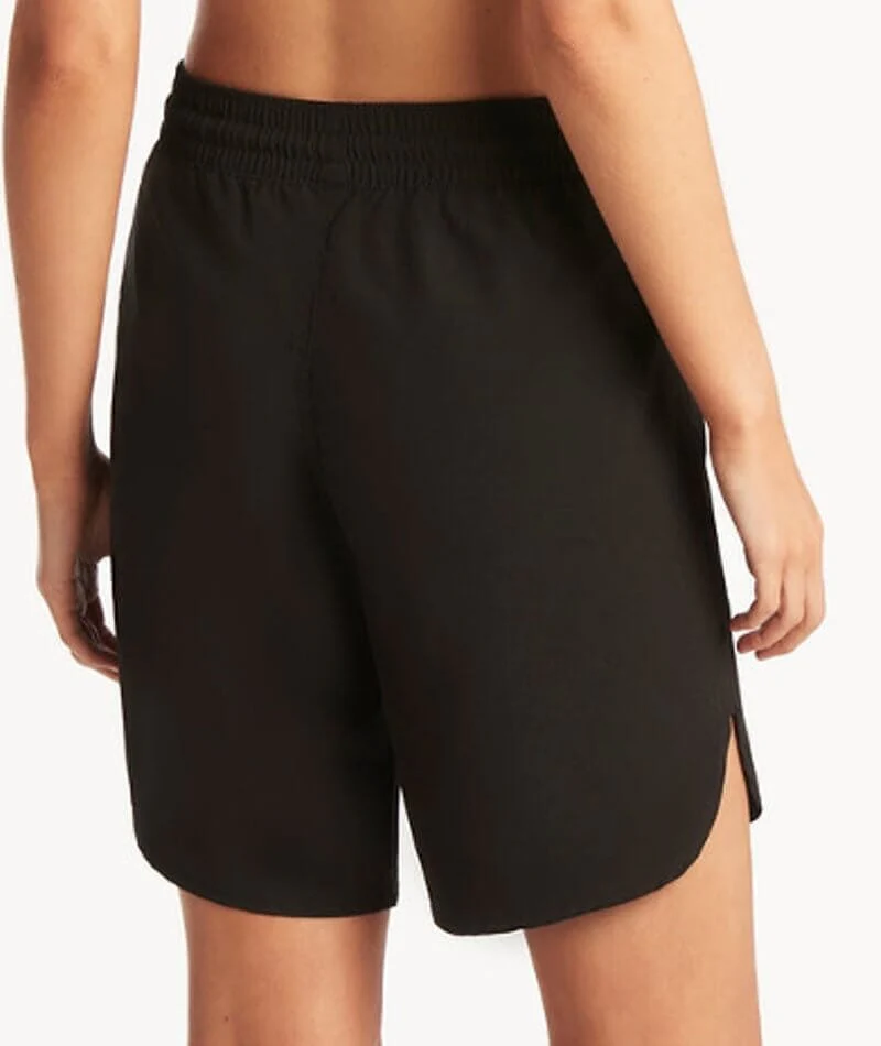 Sea Level Eco Essentials 7" Swim Boardshort- Black - Image 5