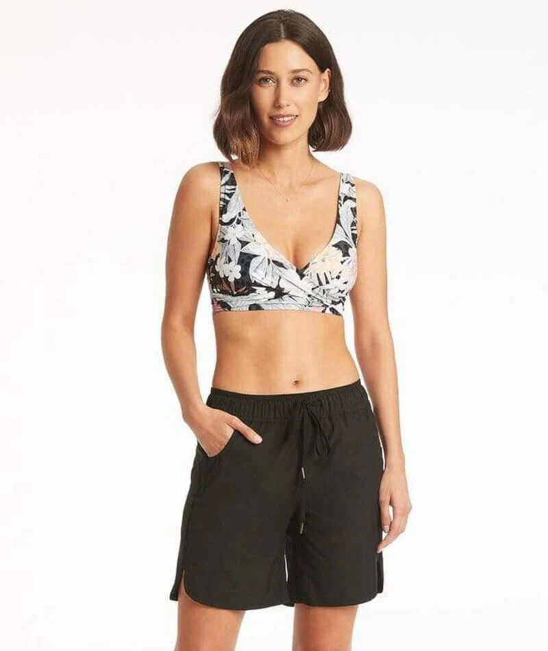 Sea Level Eco Essentials 7" Swim Boardshort- Black - Image 7