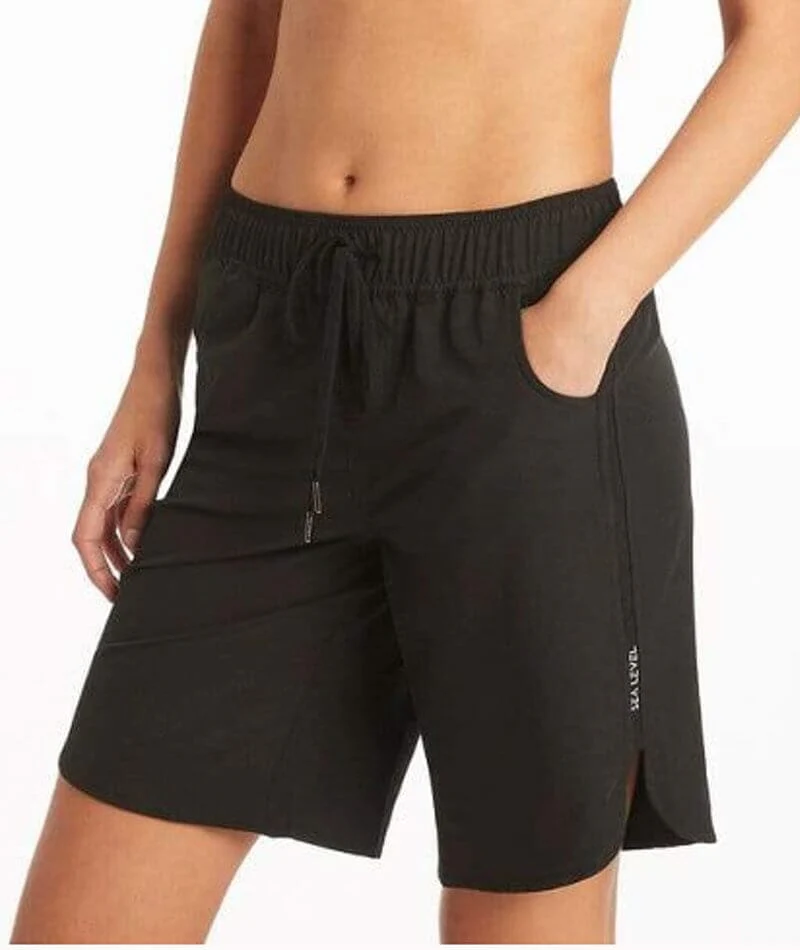 Sea Level Eco Essentials 9" Swim Boardshort- Black - Image 3