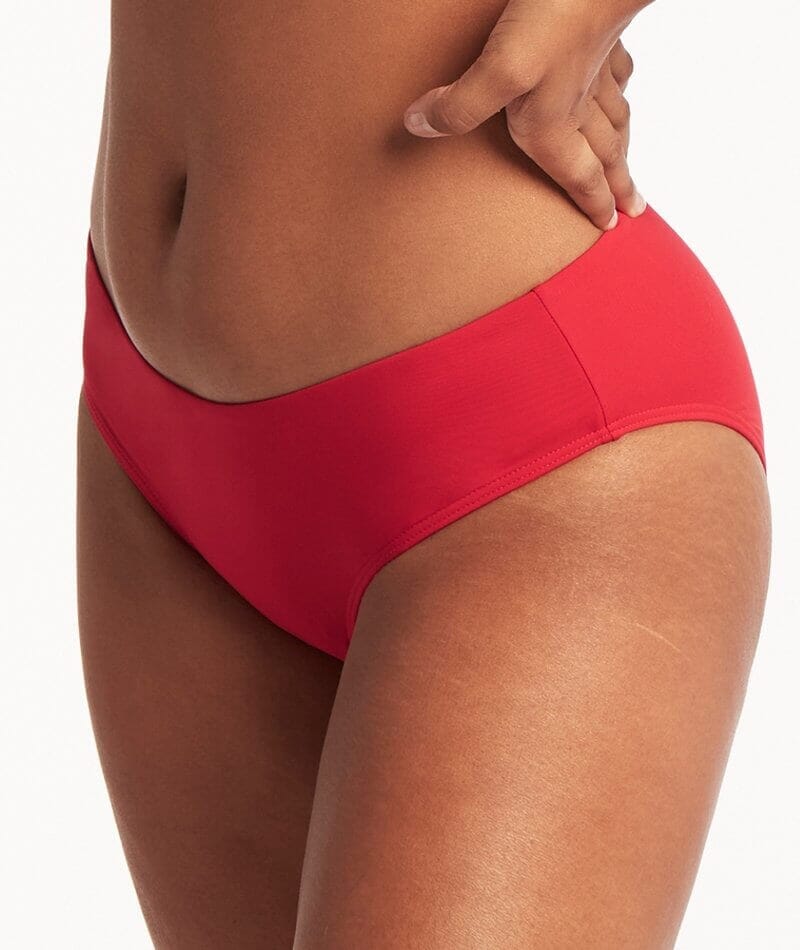 Sea Level Eco Essentials Hipster Bikini Brief - Red - Image 3