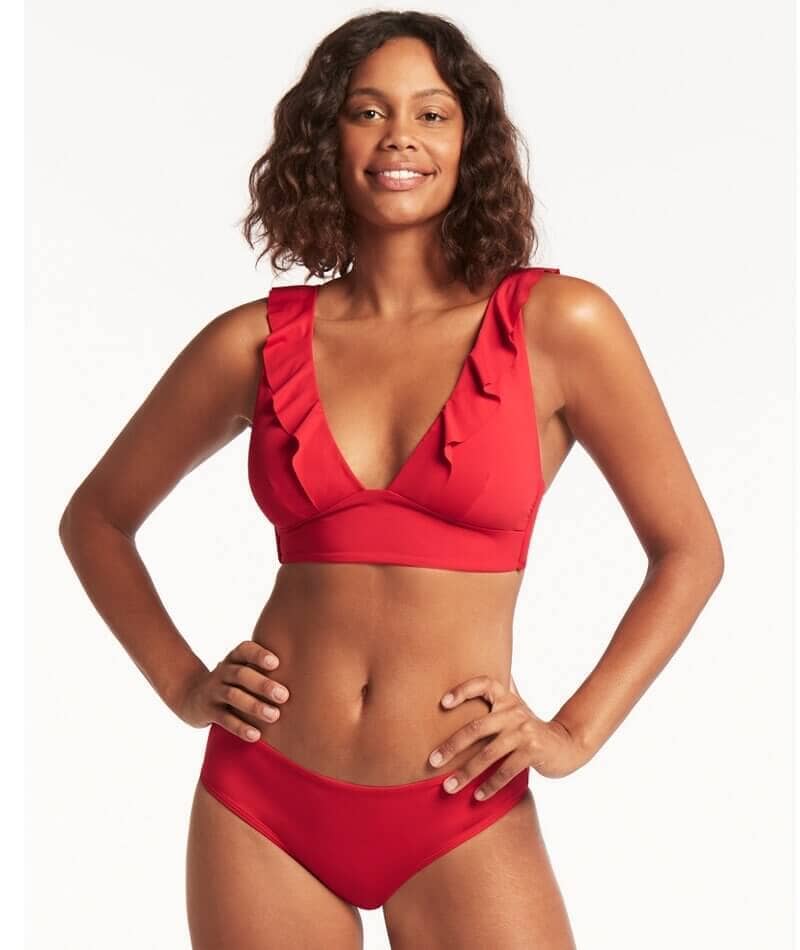 Sea Level Eco Essentials Hipster Bikini Brief - Red - Image 4