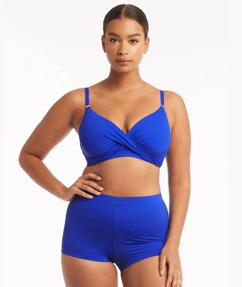 Sea Level Eco Essentials Katie Boyleg Swim Pant - Cobalt - Image 4