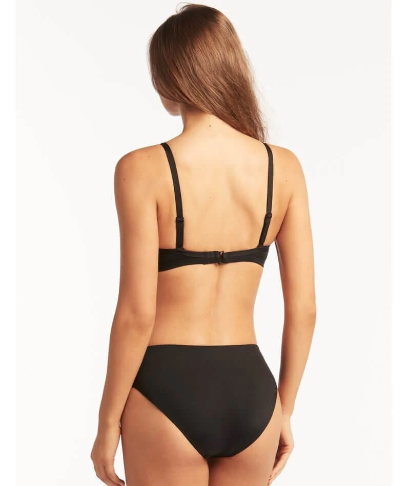 Sea Level Eco Essentials Mid Bikini Brief - Black - Image 5