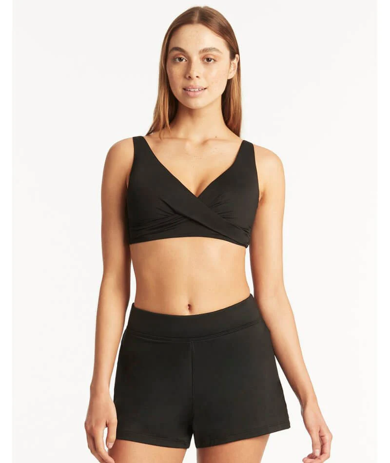 Sea Level Eco Essentials Swim Shorts - Black - Image 4