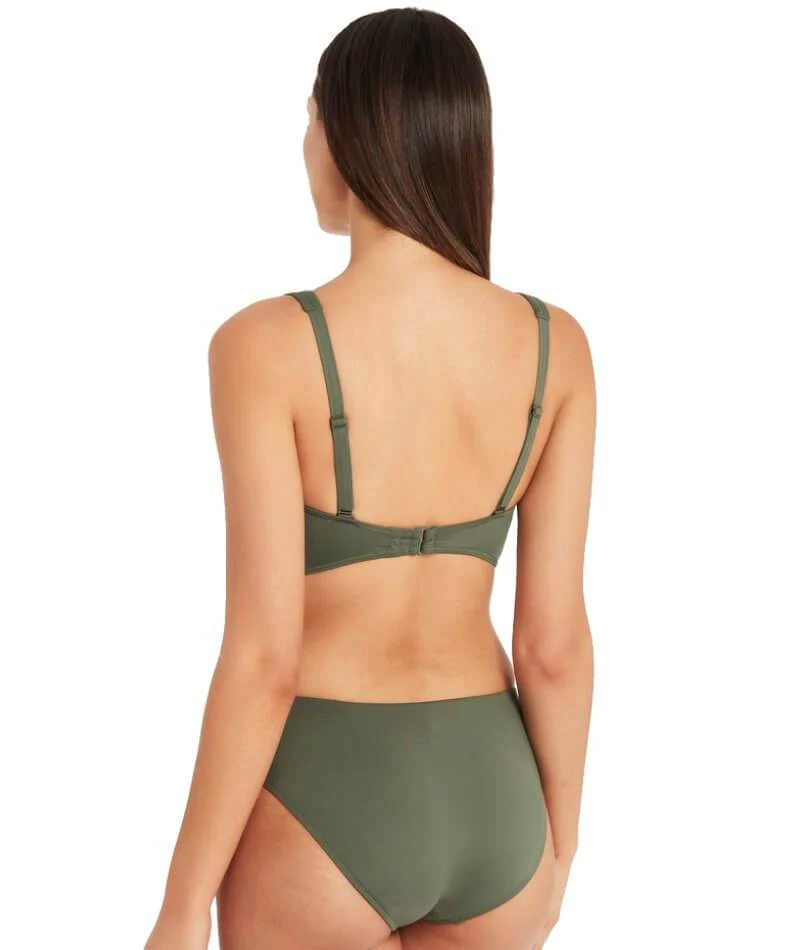 Sea Level Eco Essentials Mid Bikini Brief - Khaki - Image 6
