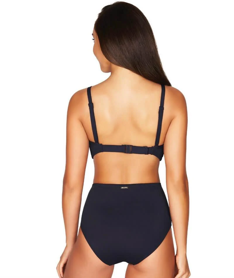 Sea Level Essentials Twist Front DD-E Cup Bikini Top - Night Sky Navy - Image 5