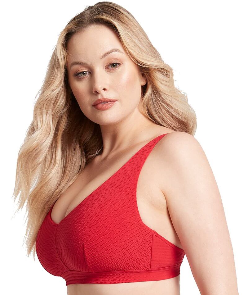 Sea Level Messina E-F Cup Bralette With Hidden Underwires - Red - Image 3