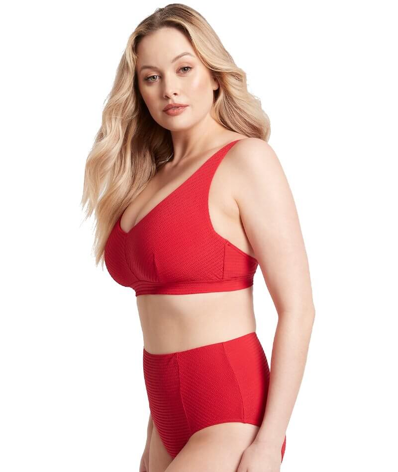 Sea Level Messina E-F Cup Bralette With Hidden Underwires - Red - Image 6
