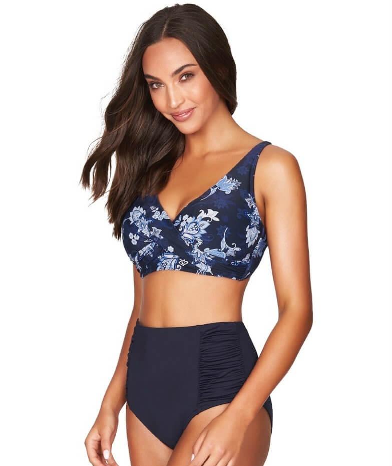 Sea Level Plains Gathered Side High Waist Brief - Night Sky Navy - Image 6