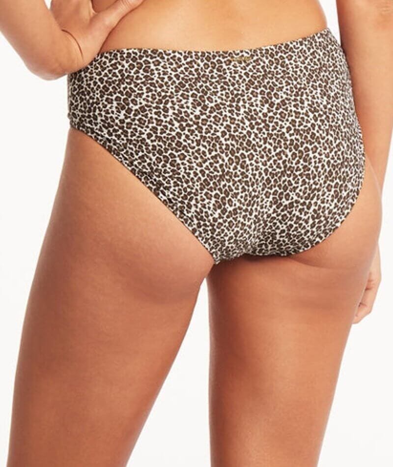 Sea Level Wild Cat Mid Bikini Brief - Espresso - Image 2