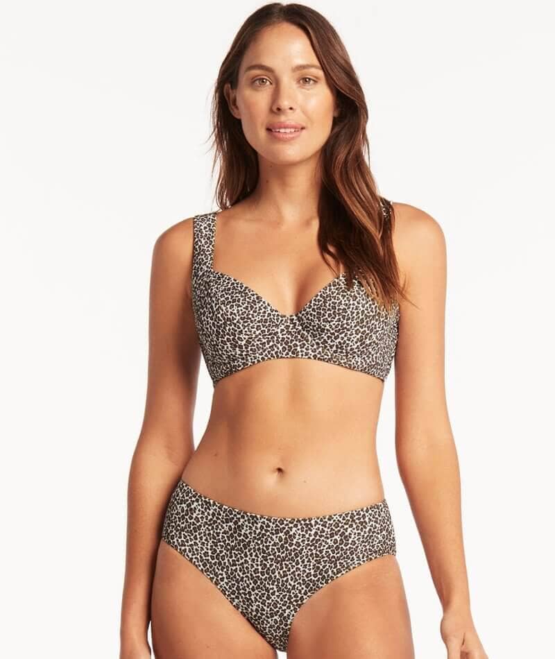 Sea Level Wild Cat Mid Bikini Brief - Espresso - Image 4