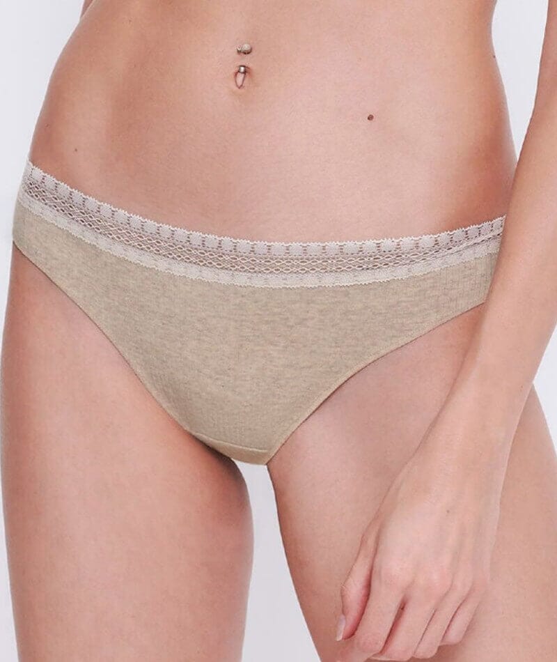 Sloggi Go Ribbed Brazilian Brief 2 Pack - Grey Combination - Image 2