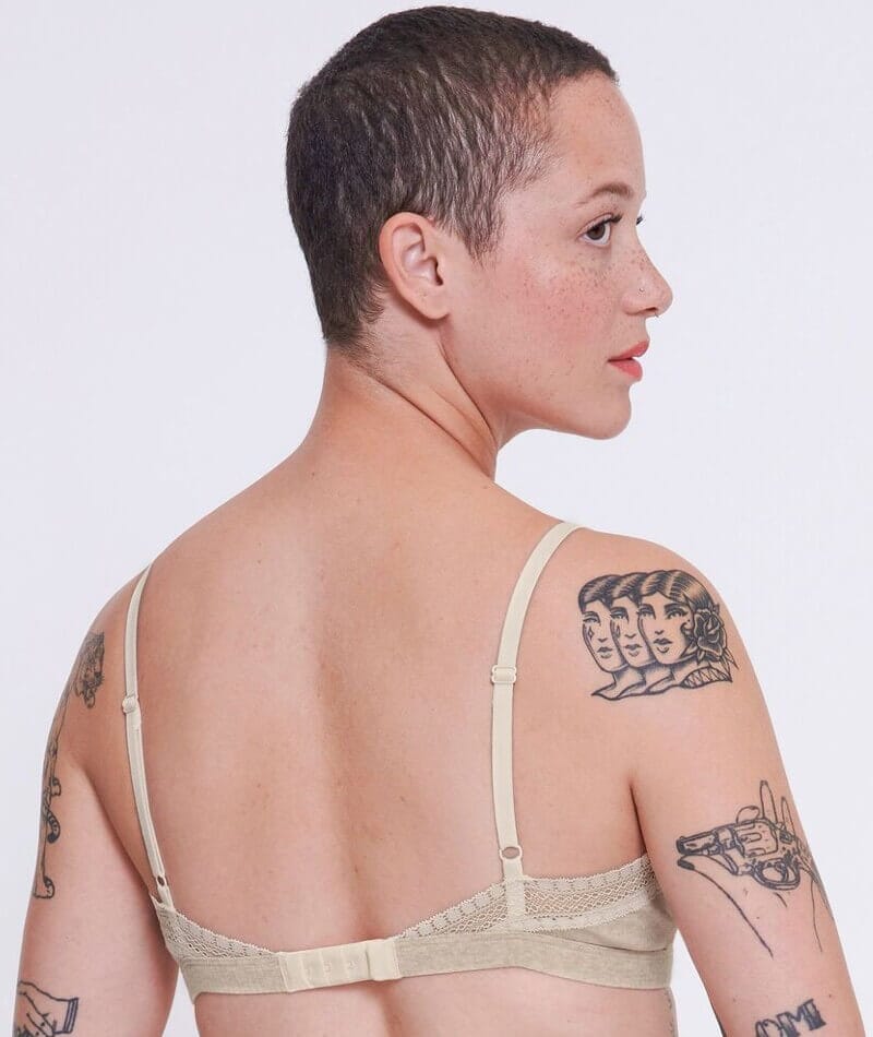 Sloggi Go Ribbed Wire-free Bralette - Grey Combination - Image 2