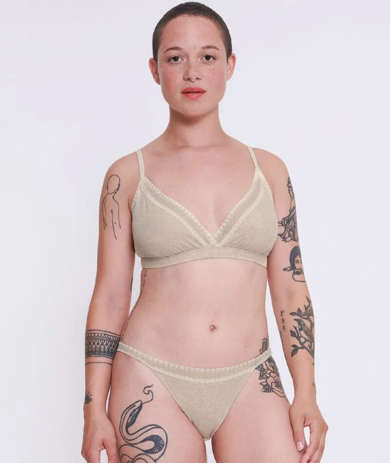 Sloggi Go Ribbed Wire-free Bralette - Grey Combination - Image 5