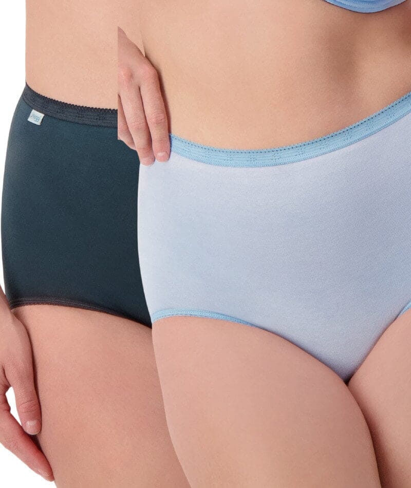 Sloggi Maxi Brief 2 Pack - Blue Sea/Nuit